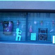 DECORATION VITRINE DE COM'STARS POUR LA SEMAINE ROSE